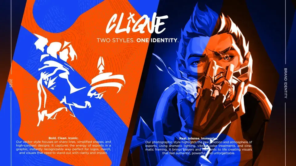 Clique identity presentation, spread 5 of 6